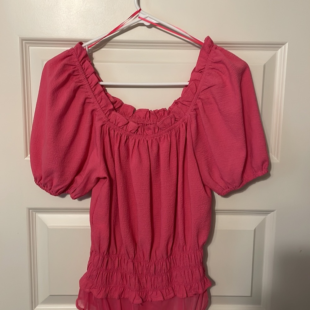 Pink body suit
